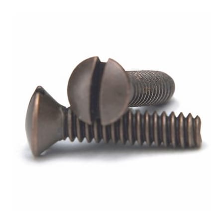 Amertac Wallplate Screws No. 6 X 3/4-in L Slotted Oval Head Aged Bronze PSDB